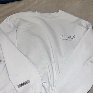 Brooklyn Cloth Originals White Crewneck Sweater